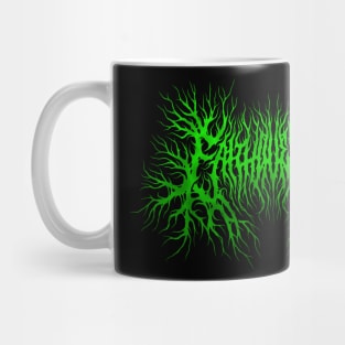 Faith over Fear death metal design (green) Mug